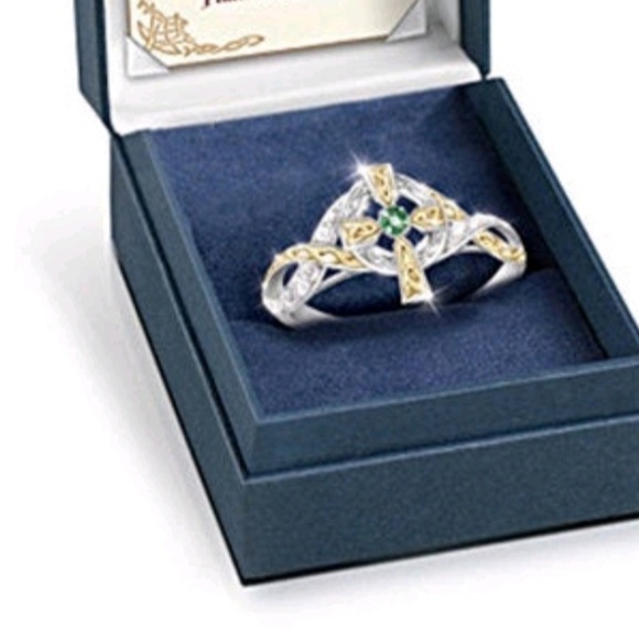 💗New beautiful sterling silver crossring size7 &9 - Picture 4 of 8